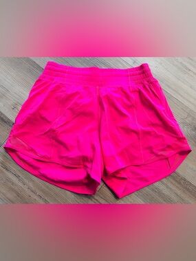 lululemon athletica Women's Neon Pink Lightweight Run Shorts Size 6
